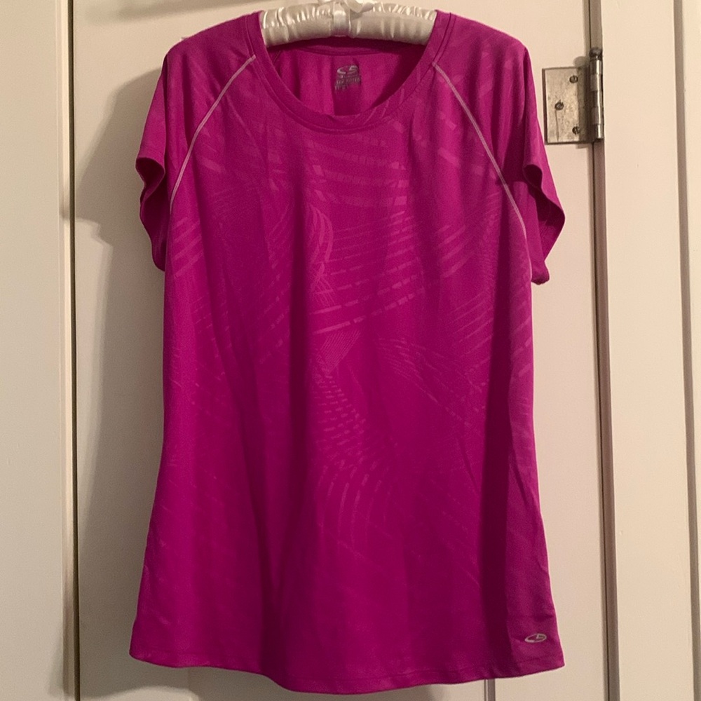 Champion C9 Athletic Jersey, Semi-Fitted, Short Sleeves, Pretty in Pink, EUC!